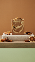 Spiced caramel botanical soap bar