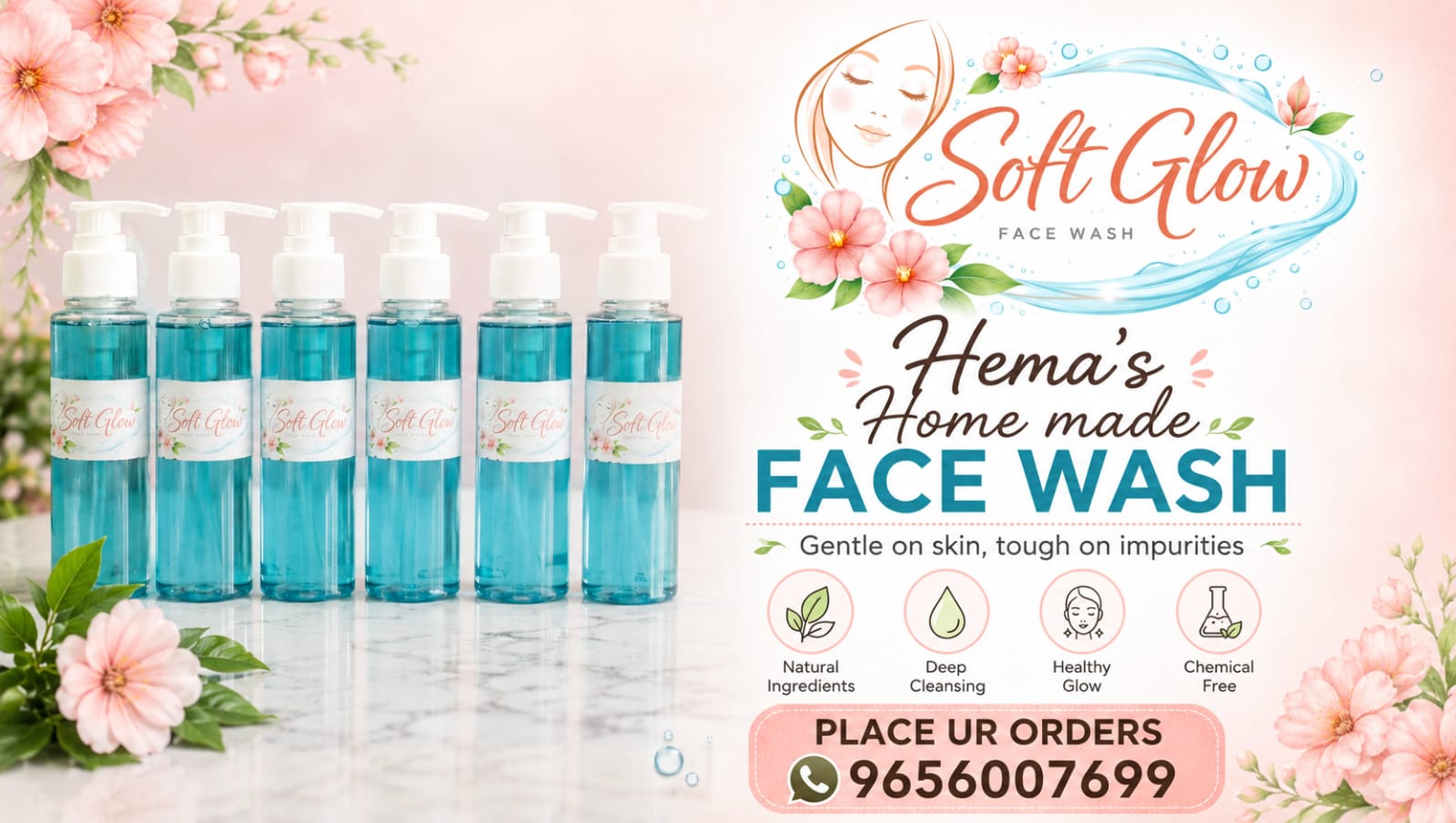 Soft Glow Face Wash by Hema's Home Made